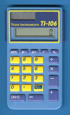 Texas instruments Calcolatrice TI 106 II Blu