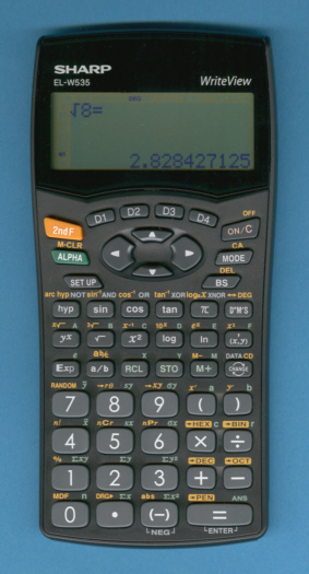 Sharp EL-W535B WriteView Scientific Calculator